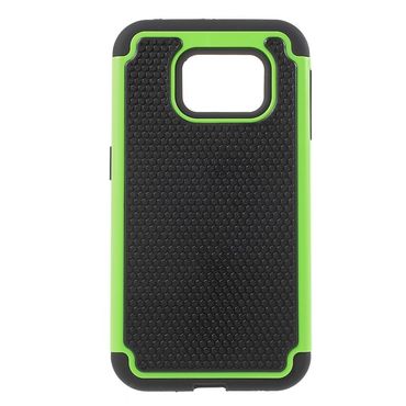 Outdoor Case für Samsung Galaxy S6 Edge G925 Silikon Hybrid Football Grain