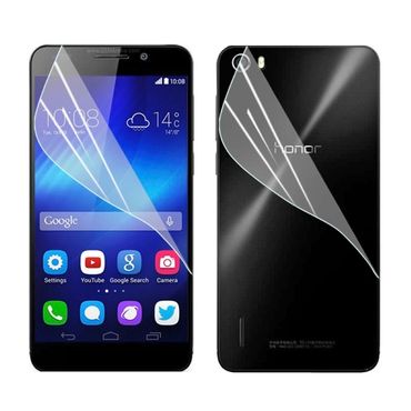 Huawei Honor 6 Schutzfolie Klar Front und Rückseite Screen Protector Film Tuch