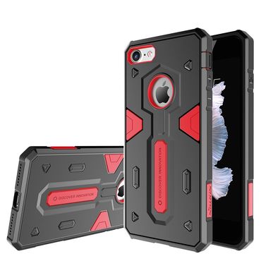 NILLKIN Outdoor Case für Apple iPhone 8 7 SE 2020 Defender II Series, Farbe: Rot/Schwarz
