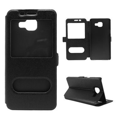 Wallet Case für Samsung Galaxy A5 A510 (2016) Dual Window View Silk Book Etui