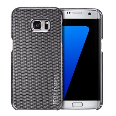 OATSBASF Hard Case für Samsung Galaxy S7 Edge G935 Echt Leder Diamand Textur