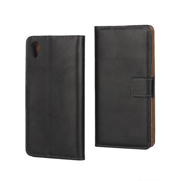 Wallet Case für Sony Xperia XA Genuine Split Echt Leder