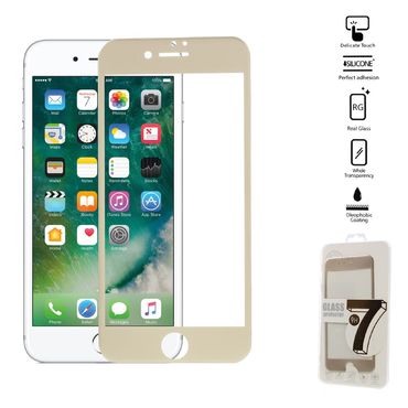 Apple iPhone 8 7 4.7" Schutzglas Full Coverage 3D Schutzfolie Silikon Rand Film