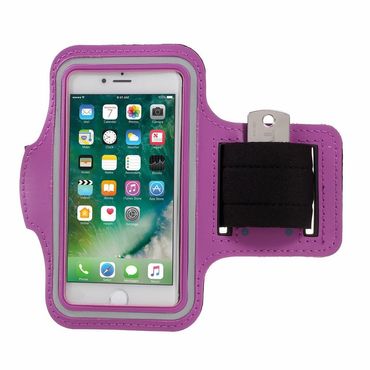 Jogging Sport Armband für Apple iPhone 8 7 6 6S Gym, Farbe: Lila