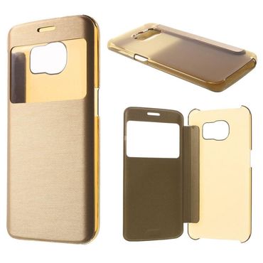 Wallet Case für Samsung Galaxy S6 Edge G925 Window View Book Etui