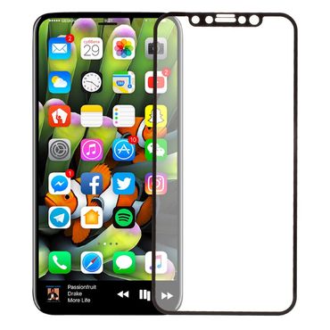 Apple iPhone Xs X Schutzglas Full Coverage Schutzfolie Screen Protector Film 9H