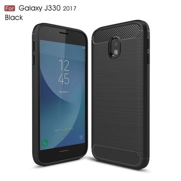 TPU Case für Samsung Galaxy J3 J330 (2017) Carbon Skin Brushed