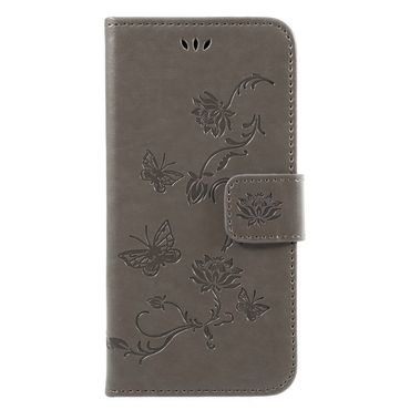 Wallet Case für Samsung Galaxy J3 J330 (2017) Butterfly Flower Motiv