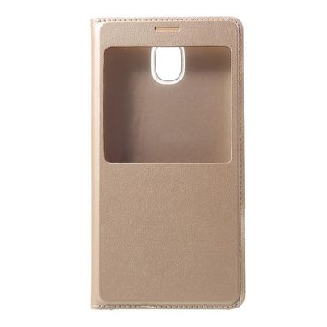 Handy Tasche für Samsung Galaxy J5 J530 (2017) Window View Litchi Book Etui Case