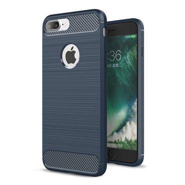 TPU Case für Apple iPhone 8 PLUS 7 PLUS Carbon Skin Brushed