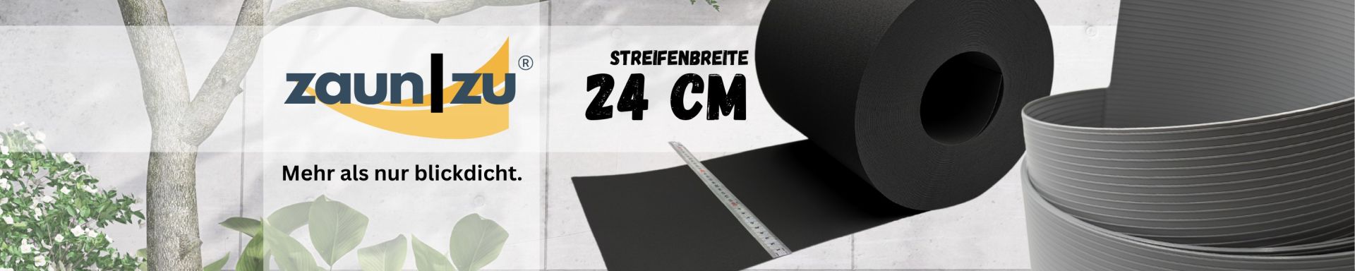 Sichtschutzstreifen MAXI für 24cm Gittermatten