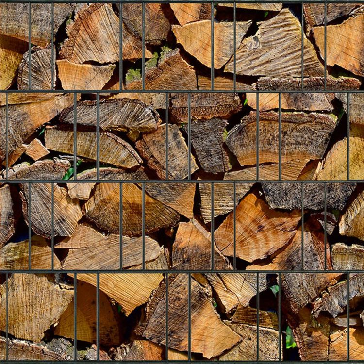 Zaundruck Motiv: Holz