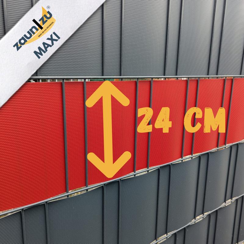 Sichtschutzstreifen zaun|zu MAXI 24cm