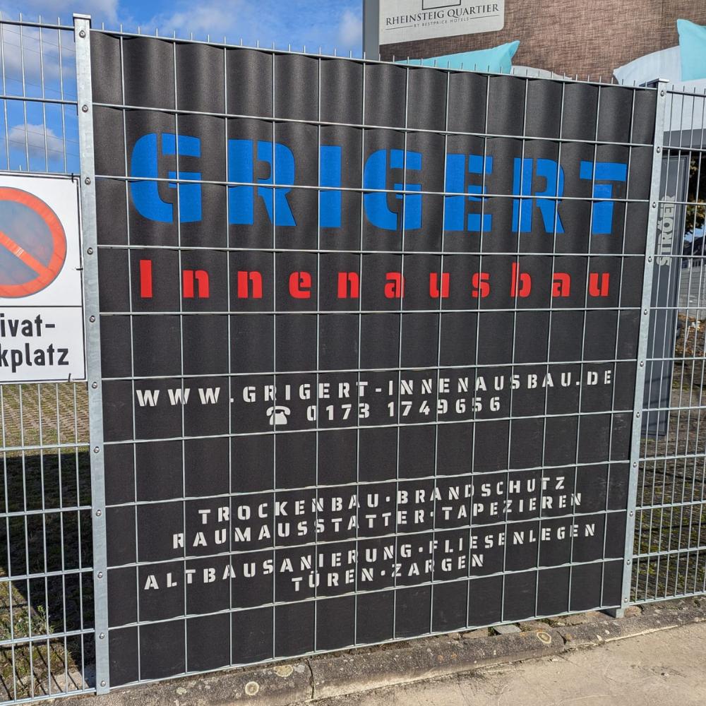 Werbung Grigert Trockenbau