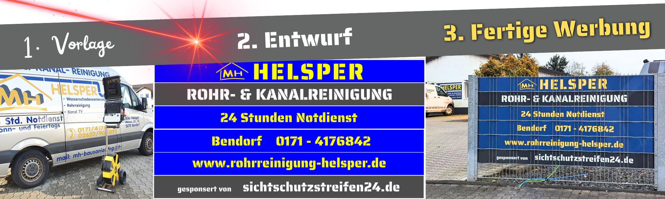 Werbung am Zaun