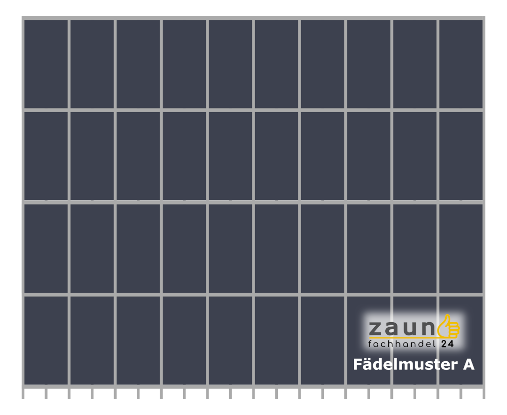 Sichtschutzstreifen Einflechtmuster A