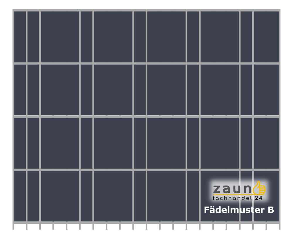 Sichtschutzstreifen Einflechtmuster B