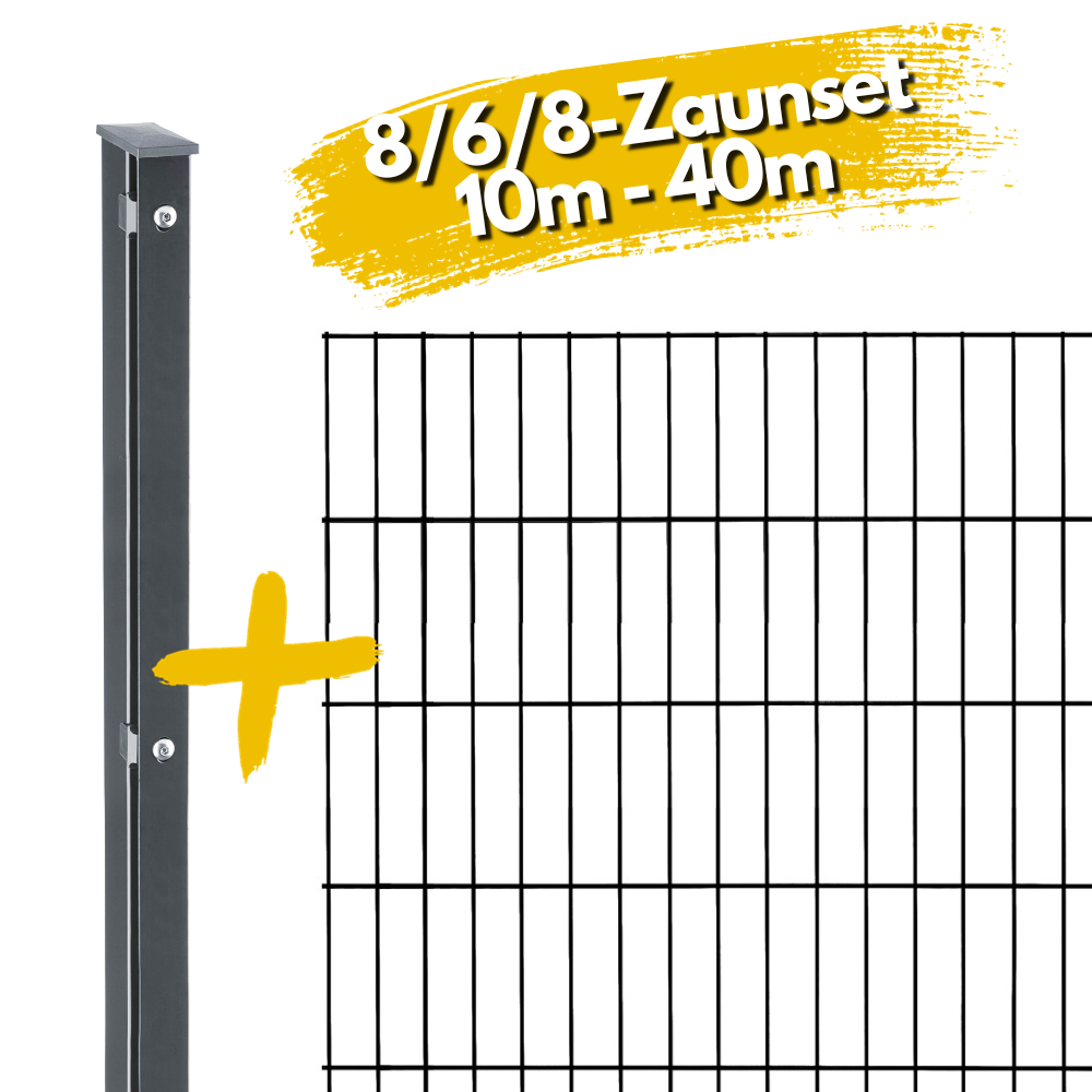 Doppelstabmattenzaun MAX 868 ZFH24