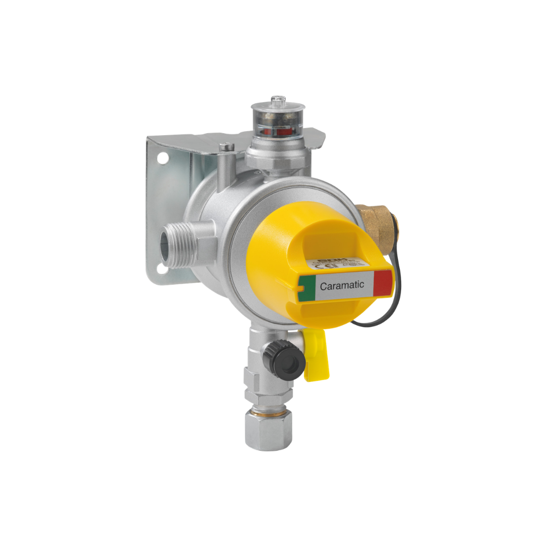 Gasregler Wandmontage zwei Gasflaschen