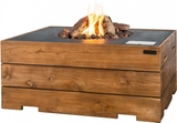 HAPPY COCOONING Feuertisch Angolo Teak Gartenfeuer mit Gas
