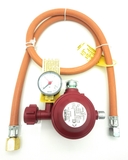 Adapter für USA BBQ Gasgrills - 1m Schlauch und 30 mbar 2 Stufen Regler für mehr Sicherheit