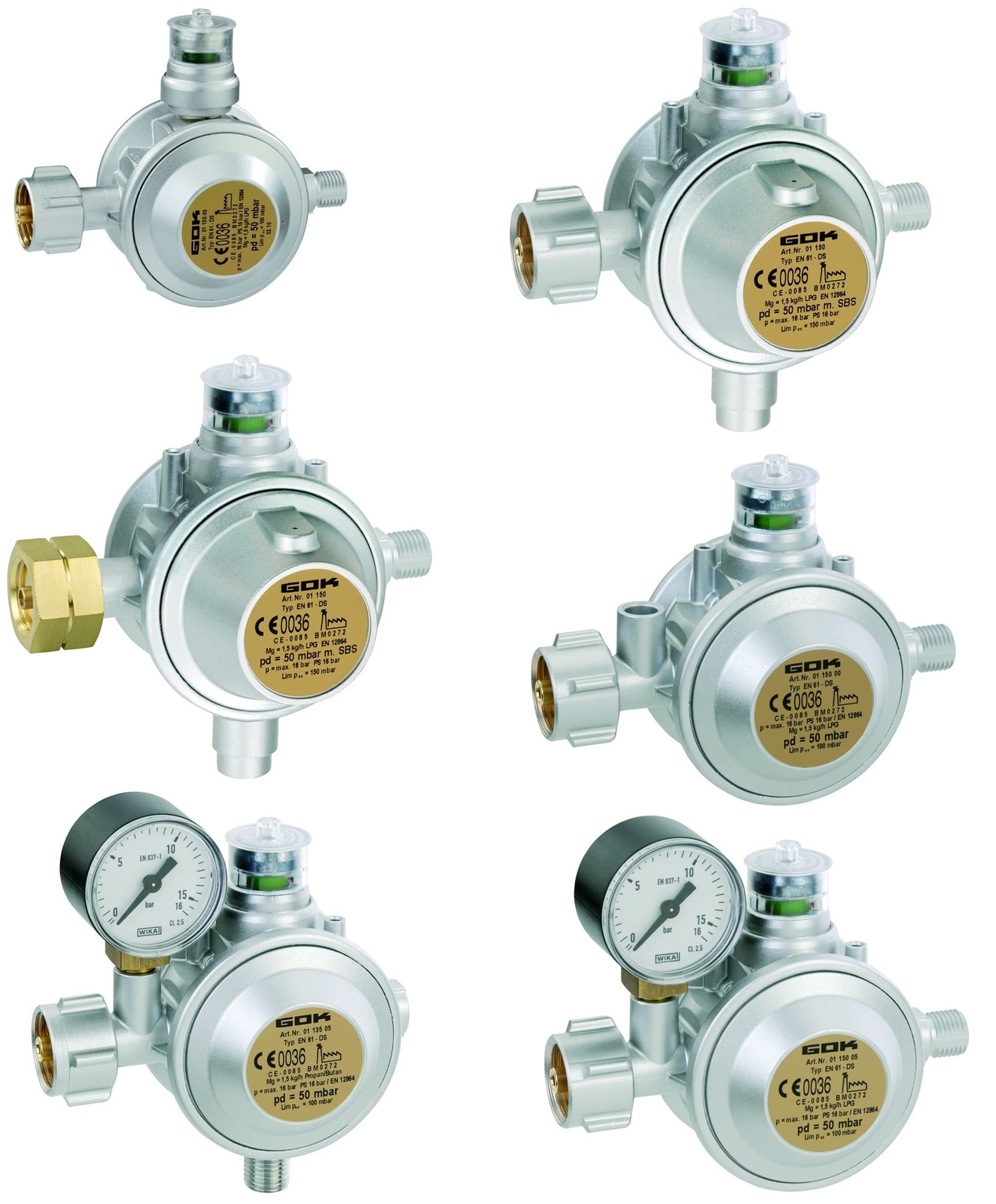 Gasregler Druckminderer 30 mbar Druckregler Camping Manometer Schlauch 150cm