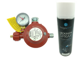 GOK Haushaltsregler 50 mbar mit Lecksuchspray 400ml
