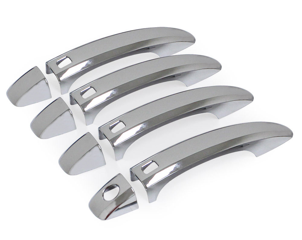 EDLES Chrom Türgriff Türgriffe Griffe Blenden Cover SET mit KEYLESS für Audi