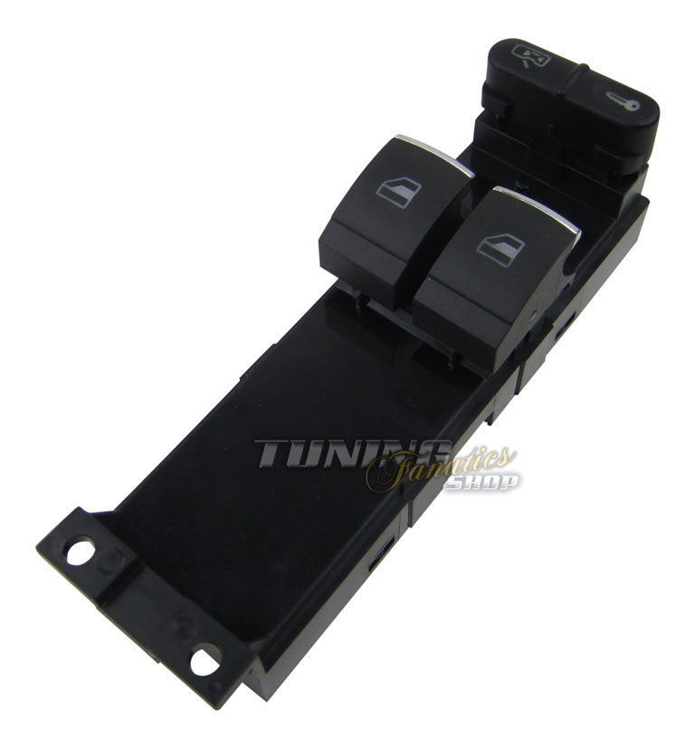 Chrom FH Fensterheber Fenster Schalter Fahrer 2-EFH in 9Pin Ausführung für VW