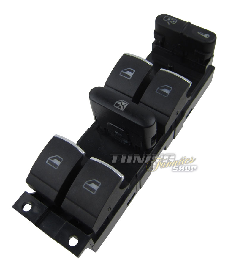 Chrom FH Fensterheber Fenster Schalter Fahrer 4-EFH in 10Pin Ausführung für VW