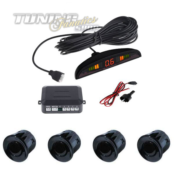 Premium Einparkhilfe 4x SENSOR Rückfahrwarner PDC inkl. Display viele Fahrzeuge