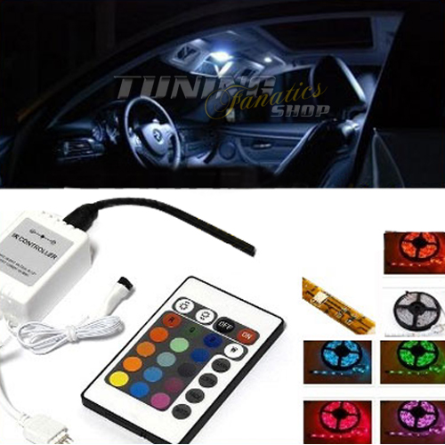 2er RGB LED SMD Innenraumbeleuchtung Fußraumbeleuchtung SET für viele Fahrzeuge