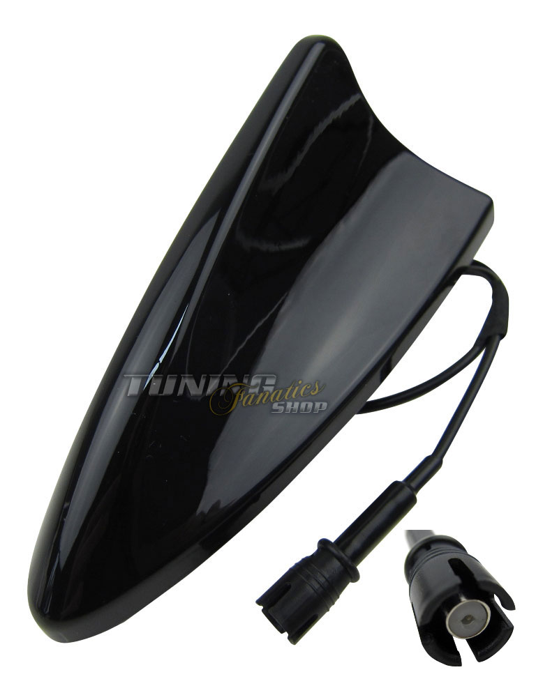 PREMIUM Hai Shark-Antenne Auto Autoantenne Radio SCHWARZ für viele Fahrzeuge