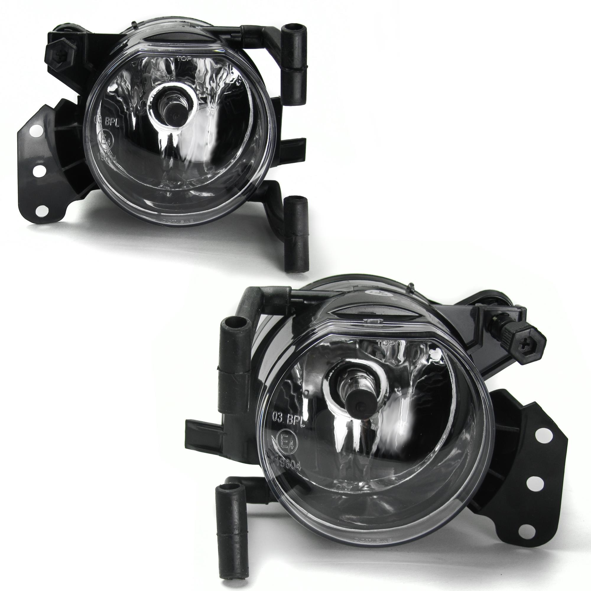 2x Nebelscheinwerfer NSW Klarglas Chrom + Birnen HB4 SET für BMW 5er E60 E61