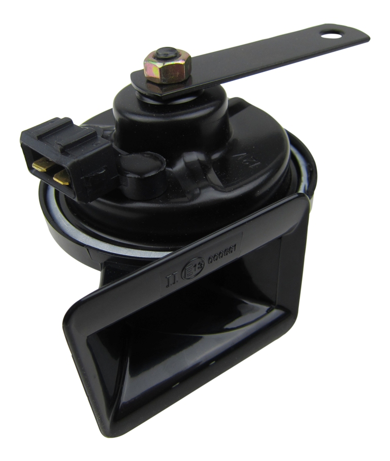 Hupe Horn Fanfare Signalhorn 12V TIEFTON Stecker ECKIG für VW Audi Seat Skoda MB
