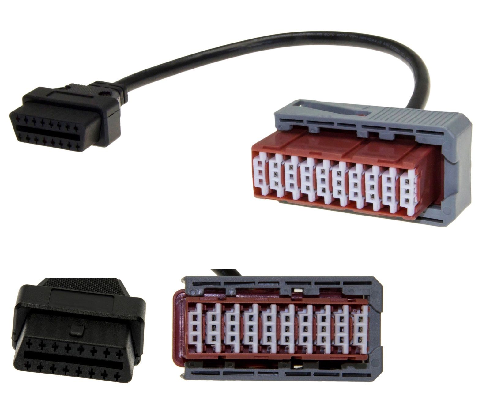PSA 30 Pin Adapter Kabel Connector OBD OBD2 Stecker 16 Pin für Citroen Peugeot