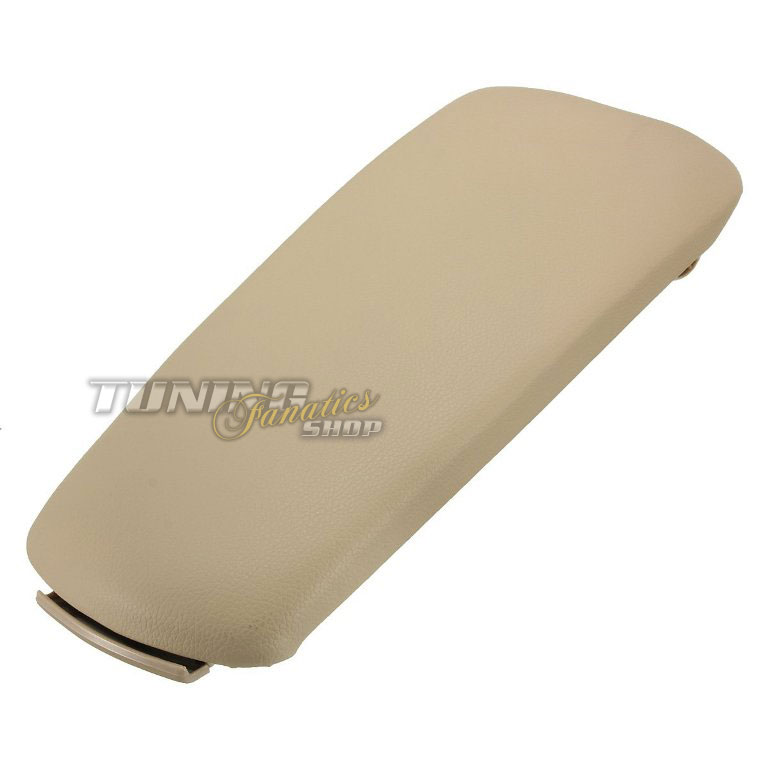 Deckel Abdeckung LEDER Beige Armlehne Mittelarmlehne für Audi A4 S4 8E B6 B7 8H