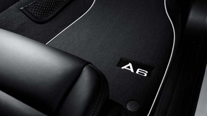 2x Original Audi Premium Velours Textil Fußmatten Matten VORN für Audi A6 4F C6