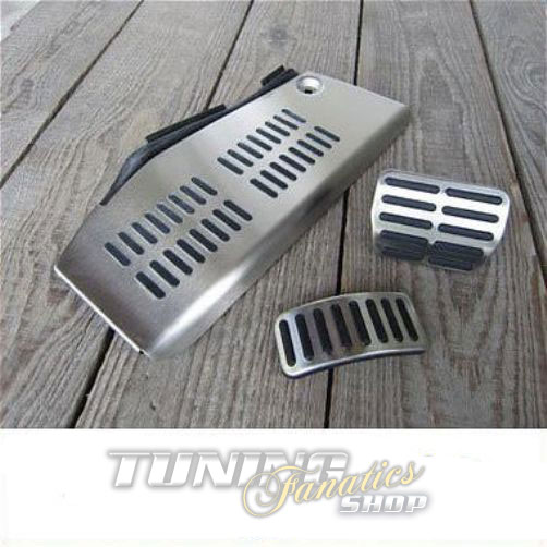 Original Edelstahl Fußstütze Stütze + Pedale Kappen Automatik VW Audi Seat Skoda