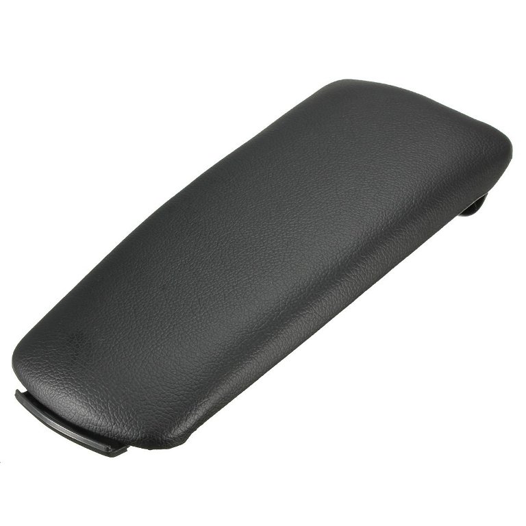 Deckel Abdeckung LEDER Schwarz Mittelarmlehne Zubehör für Audi A4 S4 8E B6 B7 8H