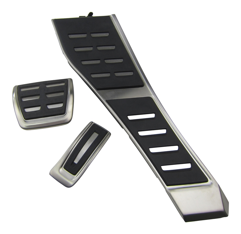 Original Audi Edelstahl Fußstütze Ablage + Pedale SET für Audi A8 S8 4H = RHD