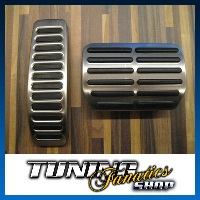 Original Audi Edelstahl Pedale Pedalkappen SET DSG für Audi Q7 4L  #7P