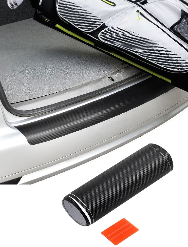 Ladekantenschutz-Folie Lack Schutz Kratzer Carbon Optik für Skoda Roomster 2006-