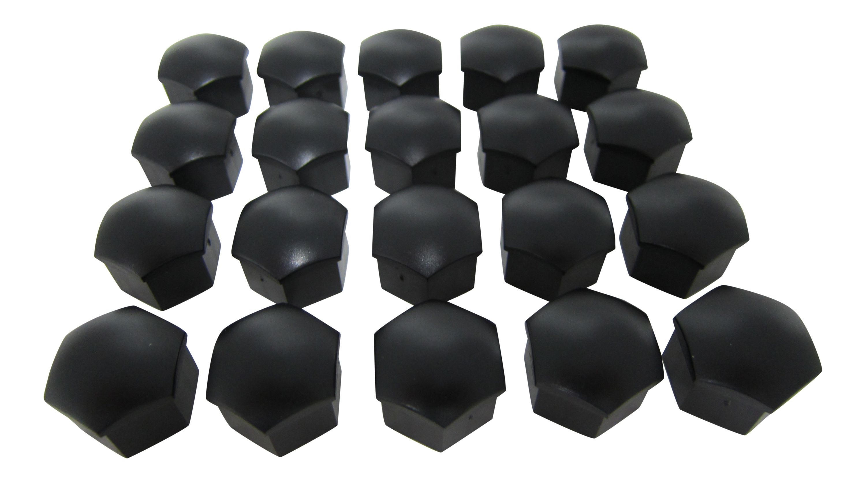 20x Original VW Audi Radschrauben Abdeckkappen Abdeckungen Kappen SCHWARZ MATT