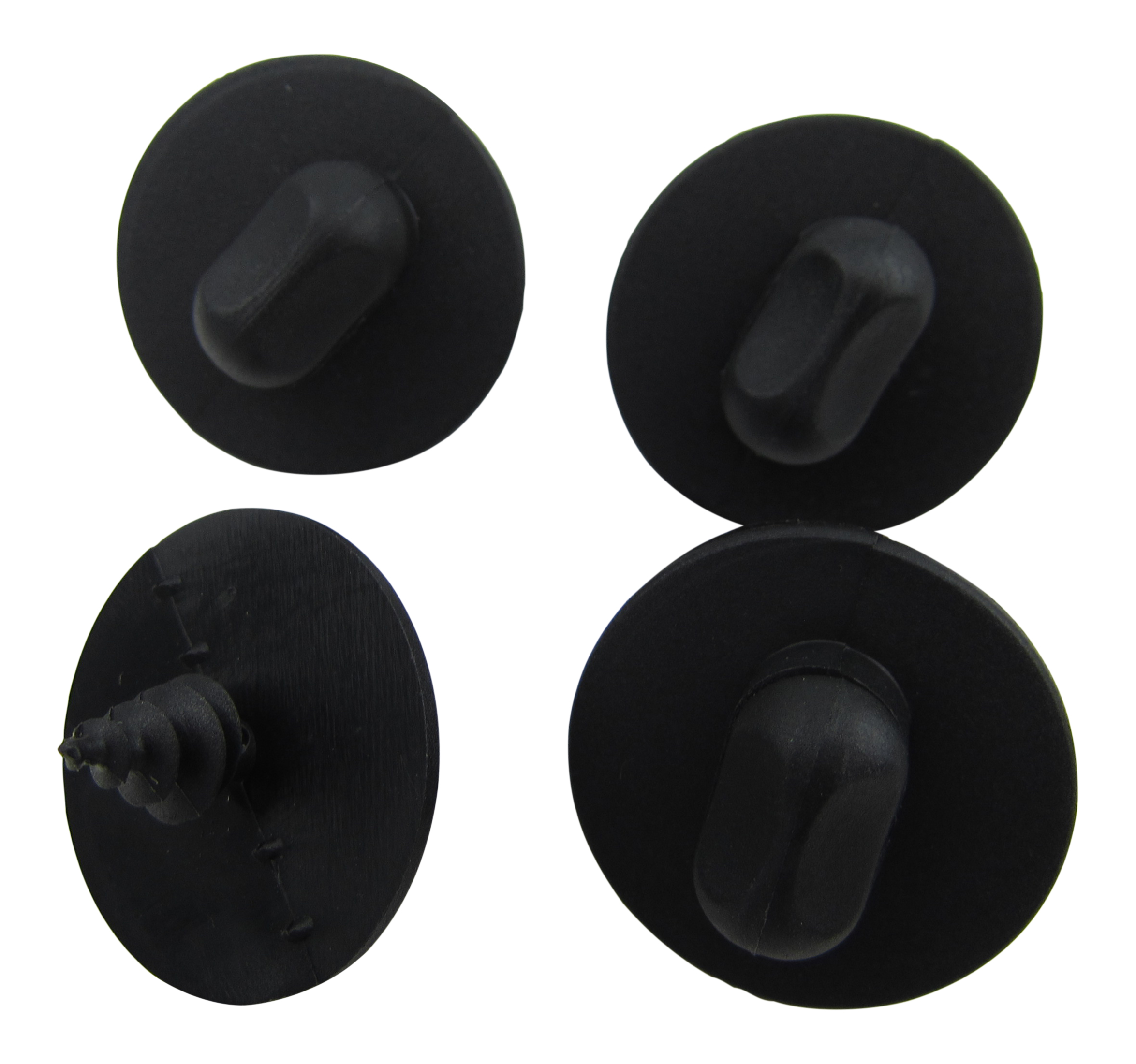 4x Original VW / Audi Fussmatten Befestigung Clips Halter OVAL DREHKNEBEL System