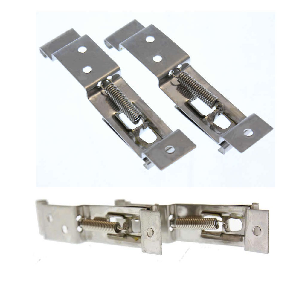 2x Wechselkennzeichen Kennzeichenhalter Metall PKW Anhänger Schildwechsel Clip
