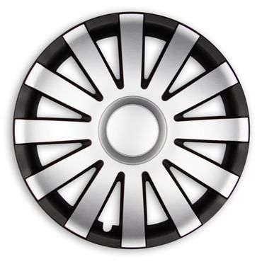 Radzierblenden Schwarz Weiß Zirkon 4x Lackiert - Premium Design In