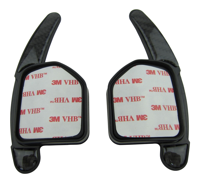 CARBON Schaltwippen Verlängerung DSG Paddles Lenkrad für Audi A5 8T + Sportback