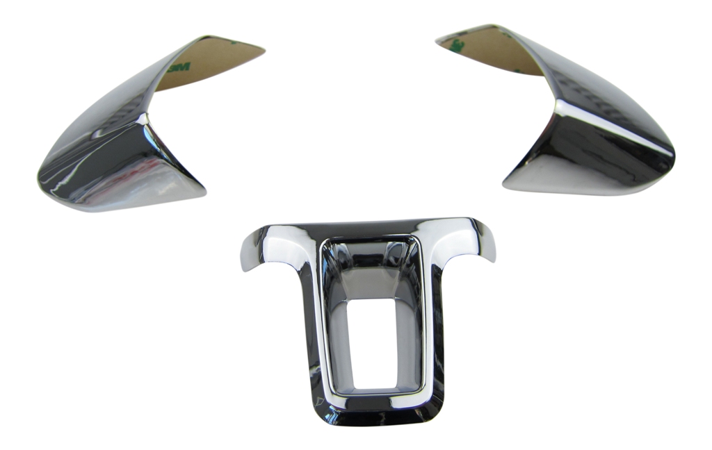 ALU Lenkrad Abdeckung Blenden Clip Chrom im SET für VW Passat 3C B6 CC Scirocco