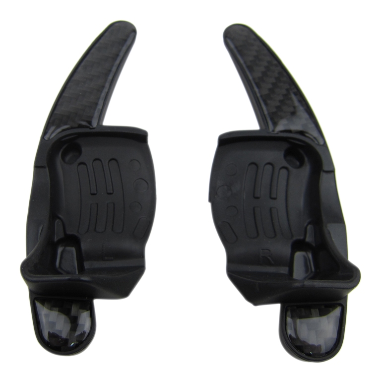 CARBON Schaltwippen Verlängerung DSG Lenkrad für VW Polo V 6R / Eos / Scirocco